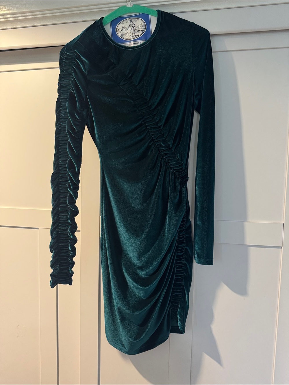 Green velvet Ronny Kobbo dress